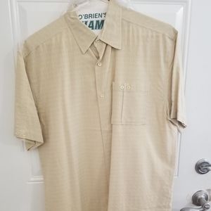 Pale Yellow Short Sleeve Button Down - 2 For $35